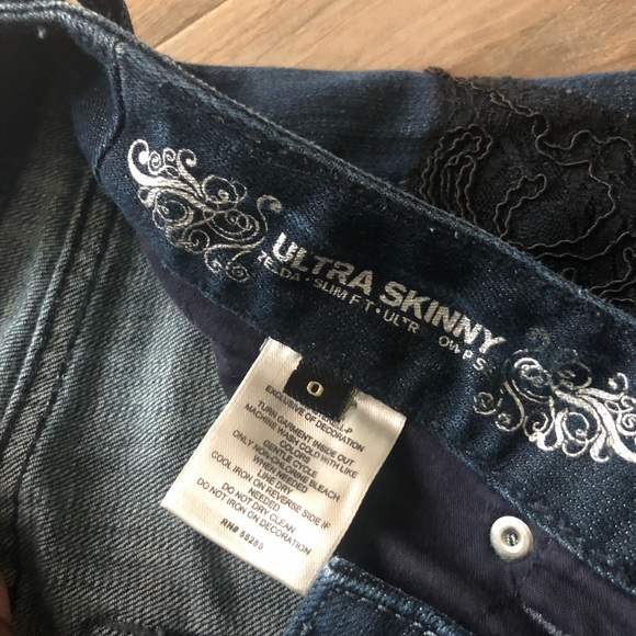 Express embellished Blue Jeans - Picture 4 of 5